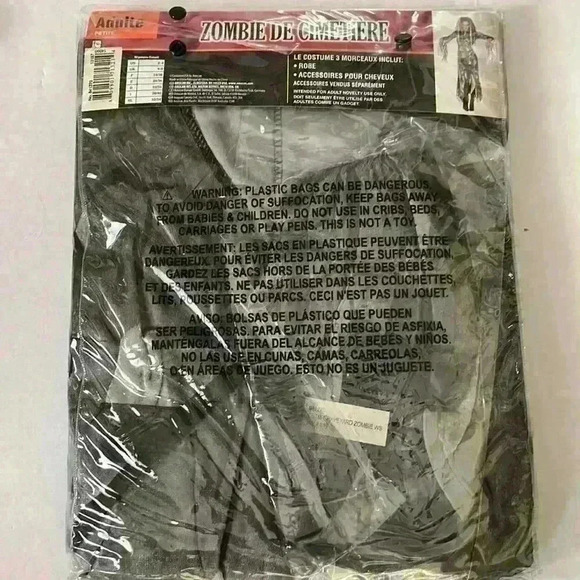 Graveyard Zombie Dress Halloween costume Adult sizes - Picture 3 of 3